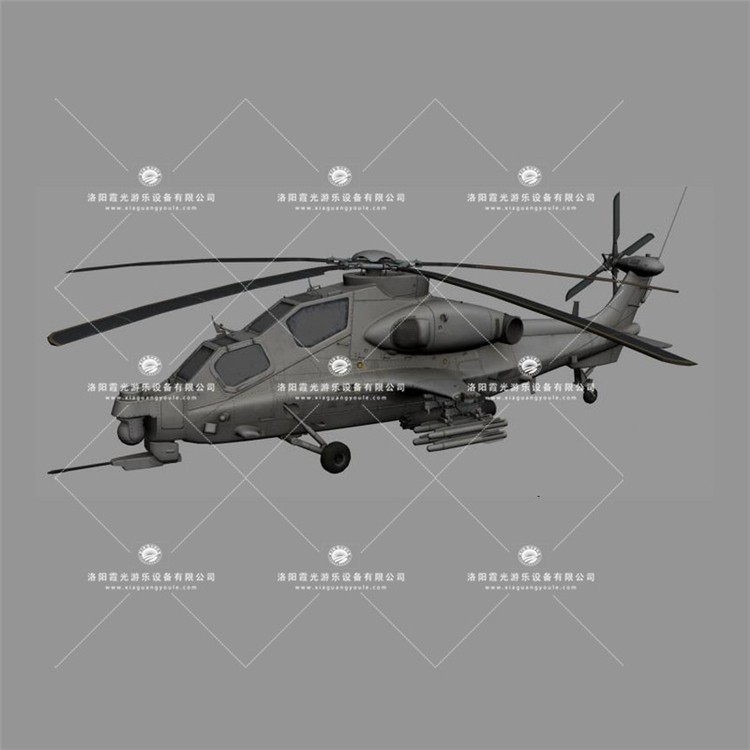 灵山武装直升机3D模型